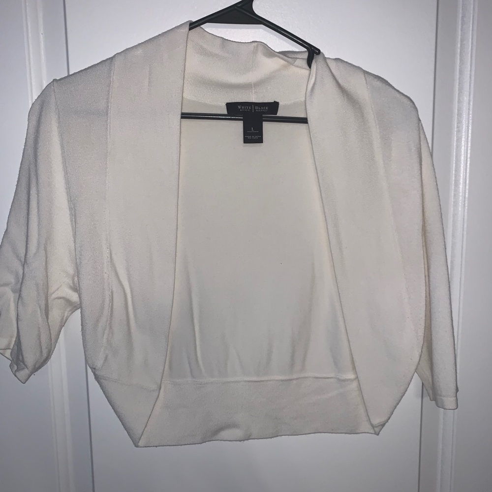 White short sweater